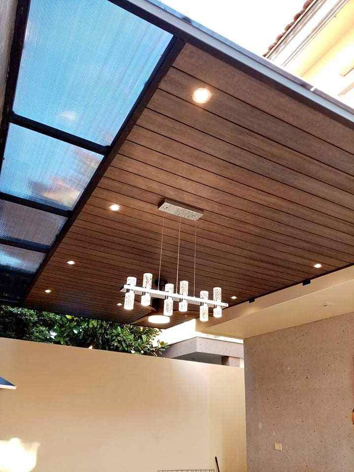 Plafón tipo madera en Los Cabos