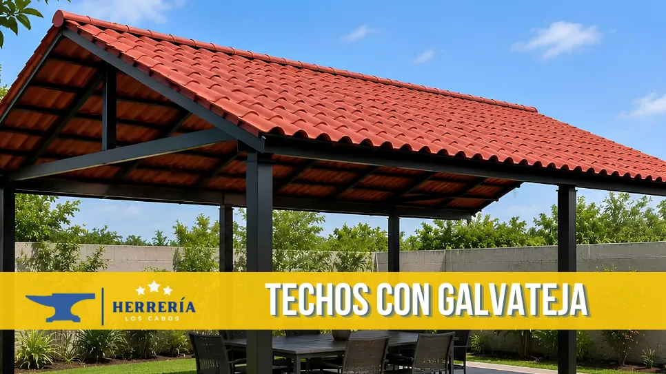 Techos metálicos tipo teja en Los Cabos